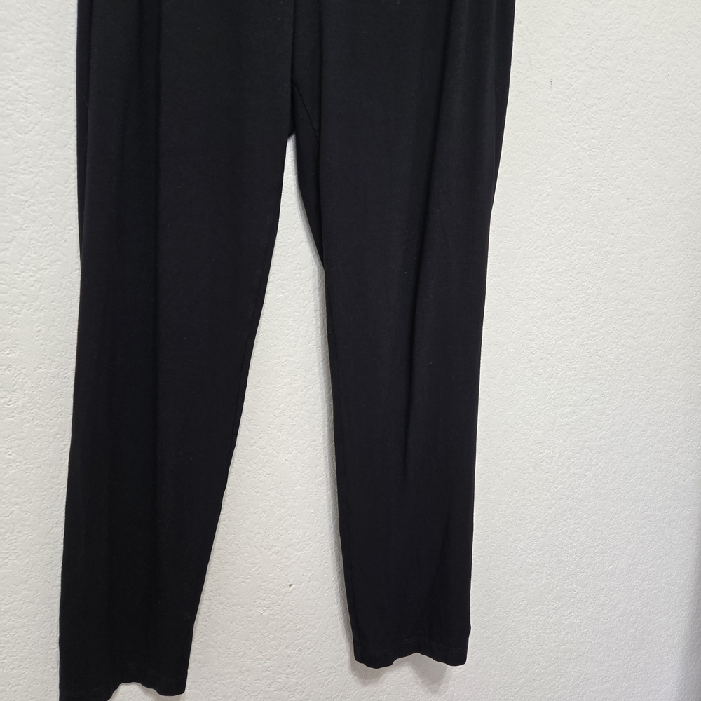 Eileen Fisher Black Sleep Pants Size M - Picture 3 of 10